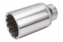 FORCE Головка торцевая 32 мм 1/2" 12-гранная глубокая L77 мм 