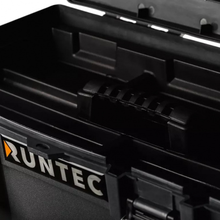 RUNTEC Ящик инструментальный пластиковый с органайзером, большой, 530х270х270 мм