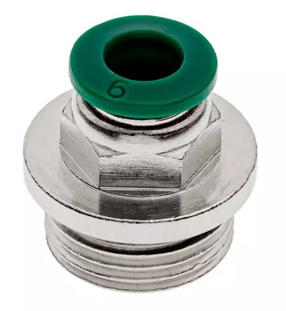 GARWIN PRO Фитинг цанговый М3/8" 6 мм, с уплотнением, пластм. корпус