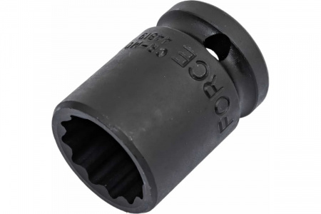 FORCE Головка торцевая 19 мм 1/2" 12-гранная ударная L=38 мм