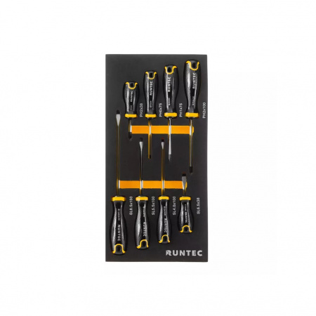 RUNTEC Тележка инструментальная Limited Edition 7 полочная Industrial серая с комплектом инструмента, 273 предмета 