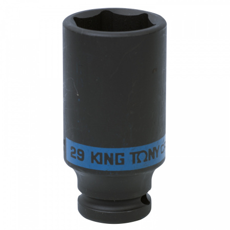 KING TONY Головка торцевая ударная глубокая шестигранная 1/2", 29 мм