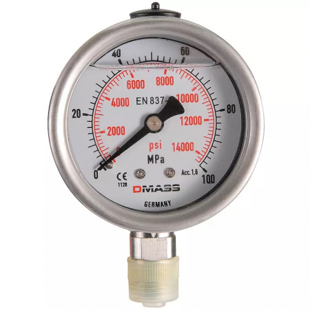 GARWIN PRO Манометр гидравлический; 1000 бар; 63 мм; 1/4”