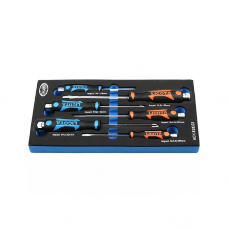 Licota Набор отверток цельнометаллических 6 пр., в ложементе EVA