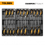 TOLSEN Набор инструментов "CHAMPION" для тележки, 18 ложементов, 239 предметов