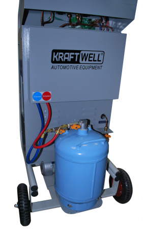 KraftWell KRW134AMS Станция ручная для заправки автомобильных кондиционеров