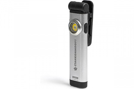 СТАНКОИМПОРТ Фонарь светодиодный с УФ подсветкой, 250 люмен, 1100 мАч., USB Type-C,