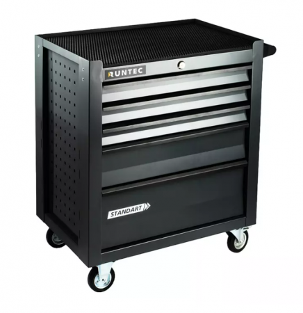 RUNTEC Тележка инструментальная 5 полочная Standart серая